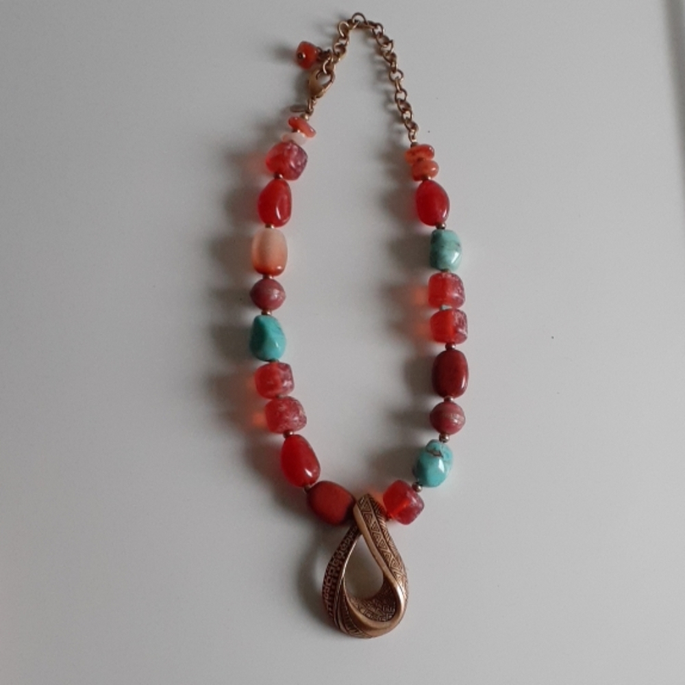 Chico's Multicolored Beaded Necklace